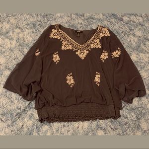 ✨NWOT Vintage Boho Blouse +Embroidery